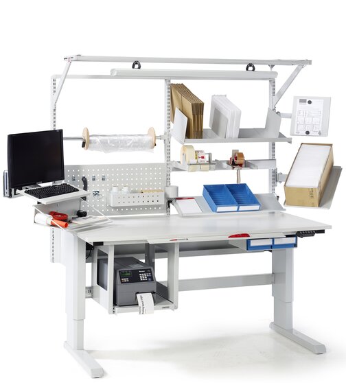 Ergonomic Concept workbench is versatile, modular and durable table, ideal for industrial needs