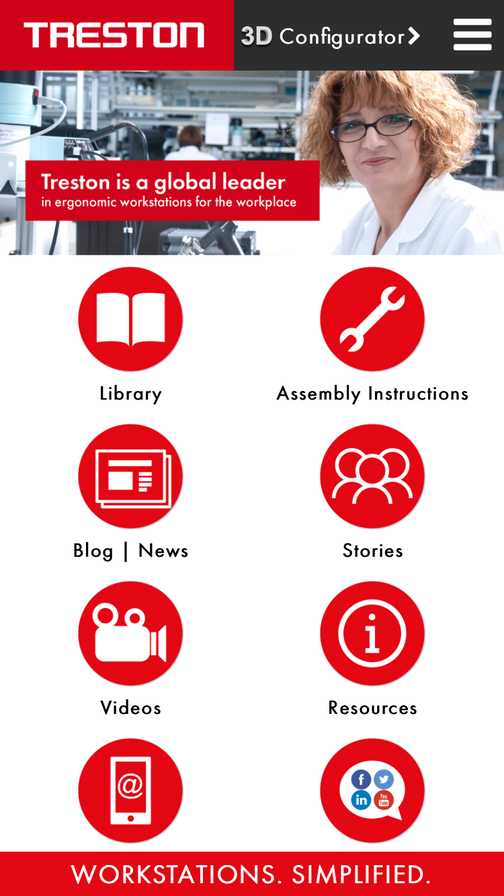 Treston App Homepage