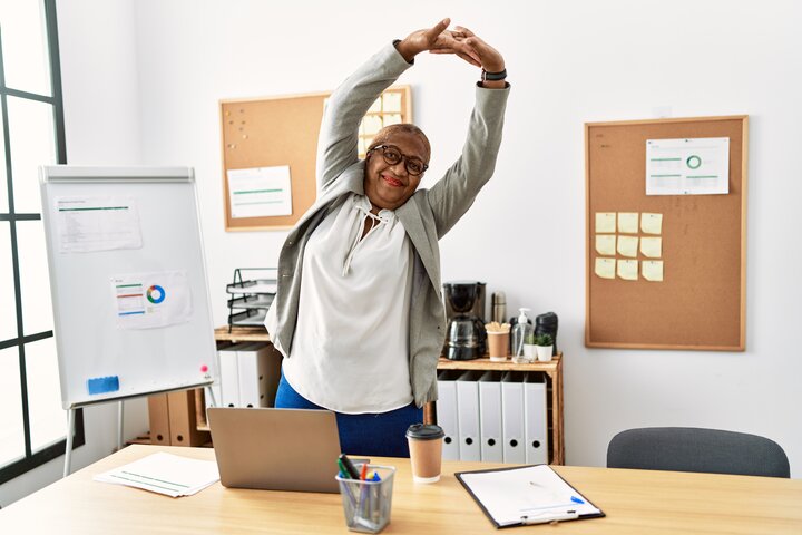 Standing full body stretch