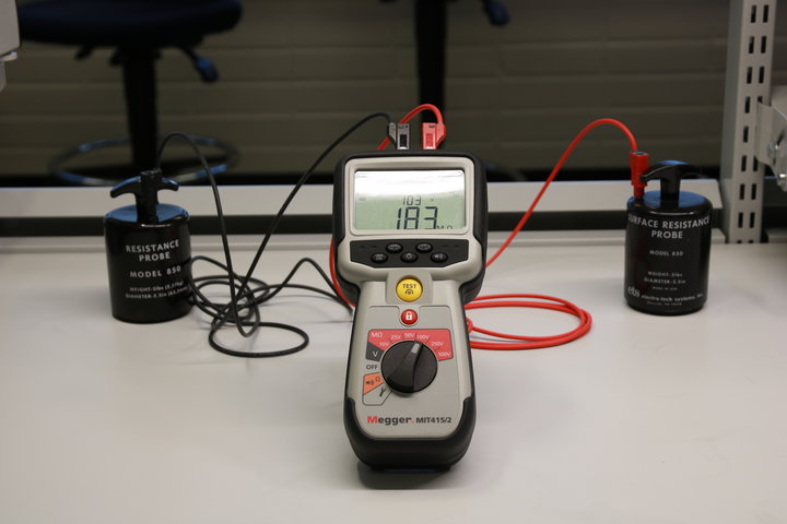 Measuring ESD Table Top and Working Surfaces