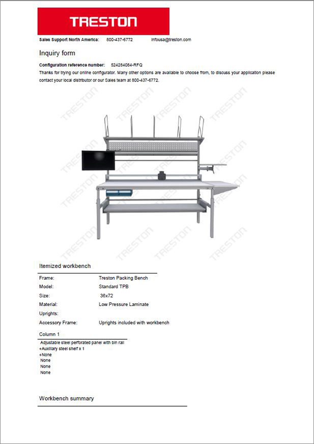 Configurator PDF screenshot