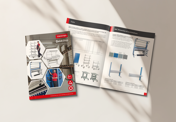 Treston USA QuickShip brochure mock up Treston USA QuickShip brochure mock up