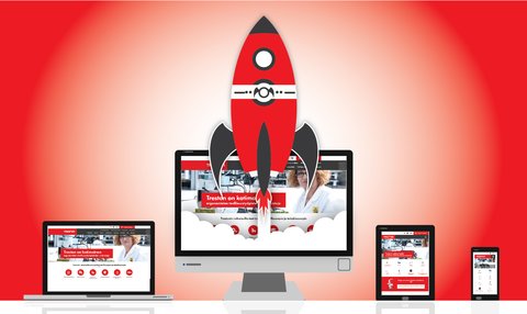 Treston website launch front page