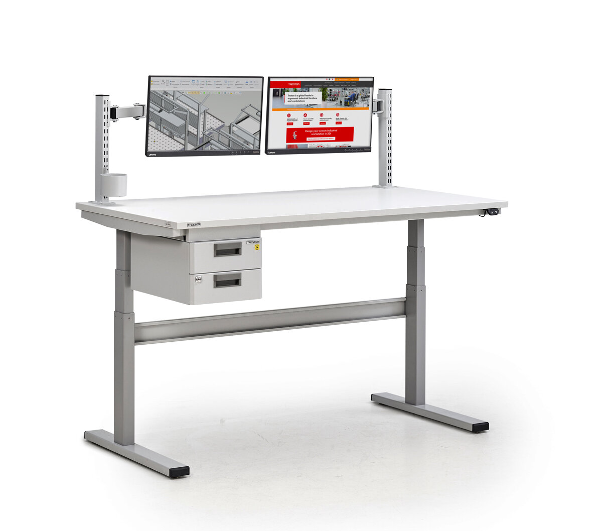 TED Electric Desk Adjustable Height Workbench Treston US Treston