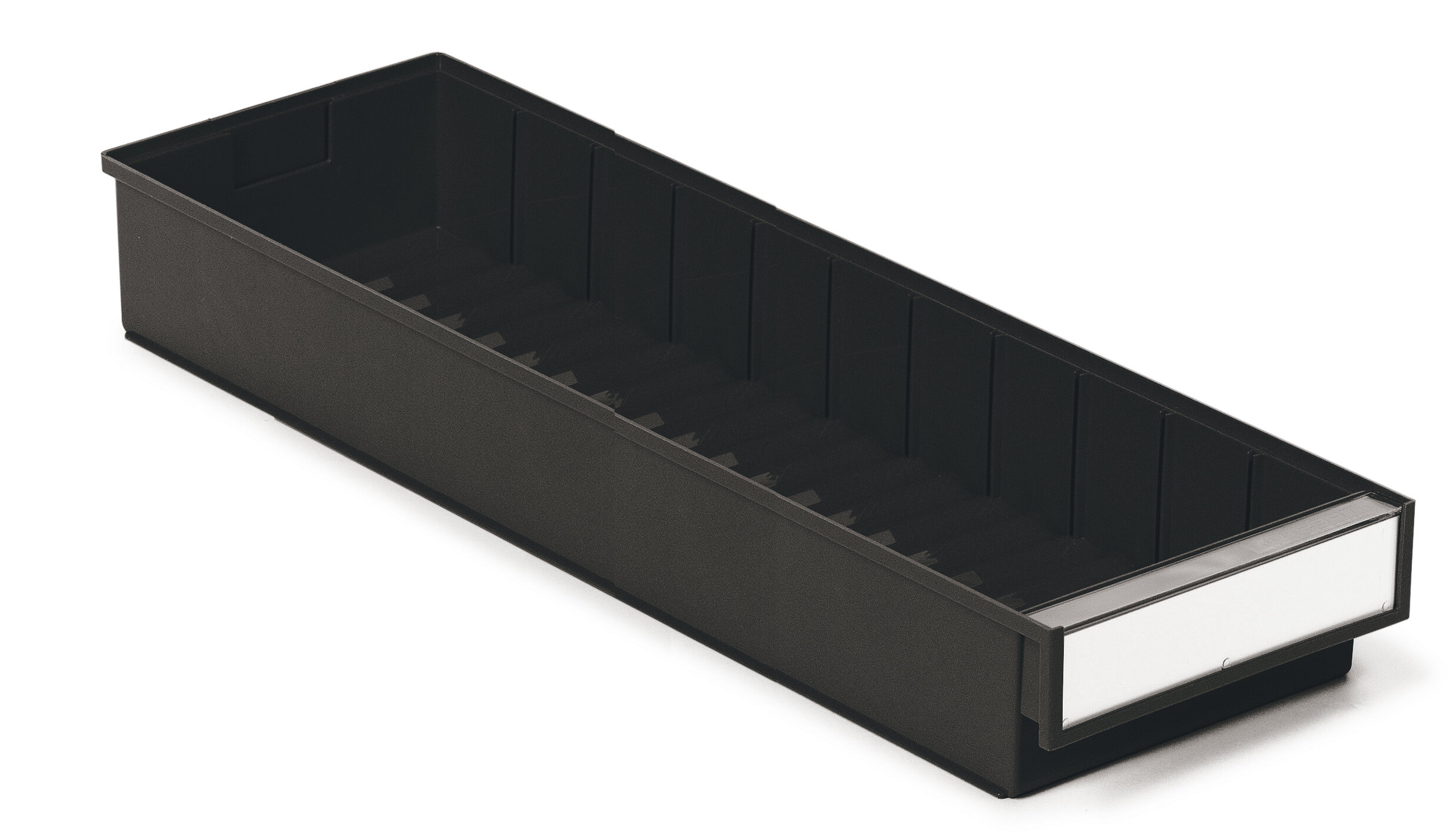 ESD Storage Bin BLACK 23.62"Dx7.32"Wx3.22"H Case of 15 Treston