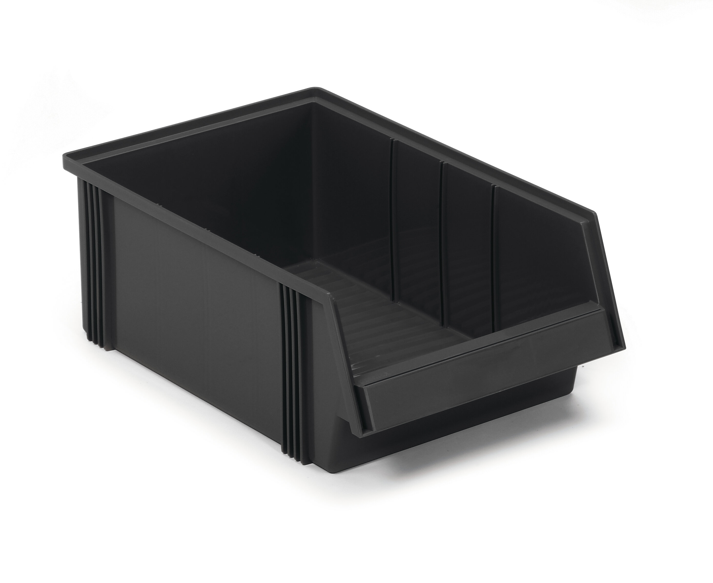 ESD Large Stacking BinBLACK20.08"Dx12.20"Wx 7.17"H 8/CS Treston