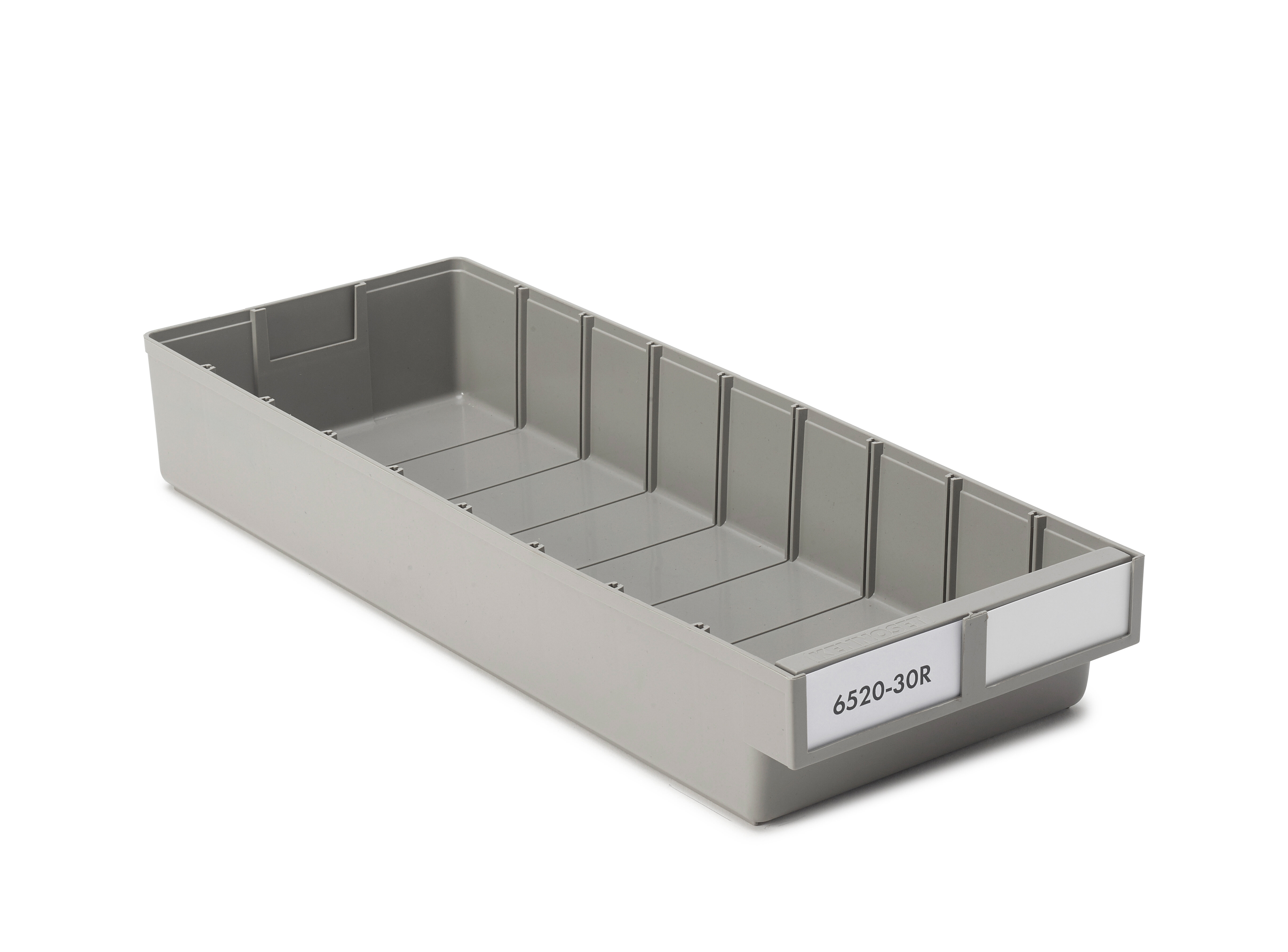 Kennoset shelf bin 7.3"x19.7"x3.1", grey Treston