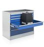 Treston's heavy drawer unit, open drawer, max load 200 kg