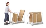 Treston packing material trolleys are modular. Many options.