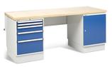 Treston  ergonomic Workshop workbench with drawer unit and cabinet
