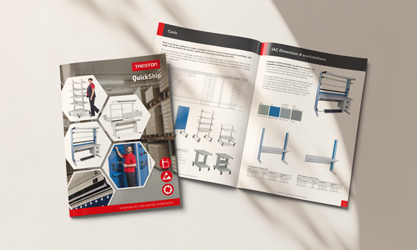 Treston USA QuickShip brochure mock up Treston USA QuickShip brochure mock up
