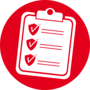 Ergonomics and safety icon Ergonomics and safety icon