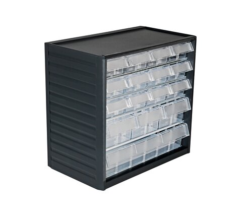 Small Visible Parts Cabinets w/ Qty 12-L-01, 3-L-04, 1-L-06